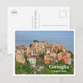 Carte Postale CORNIGLIA - Cinque Terre - Ligurie - Italie (Devant / Derrière)