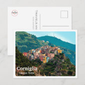 Carte Postale CORNIGLIA - Cinque Terre - Ligurie - panorama - (Devant / Derrière)