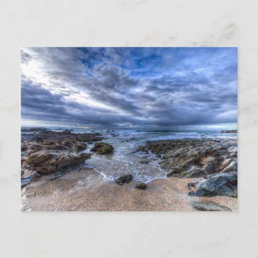 Carte Postale Cornish Beach Breaking Waves (Devant)