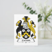 Carte Postale Cornish Family Crest (Debout devant)