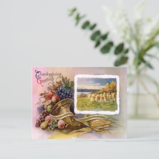 Carte postale Cornucopia Thanksgiving (Debout devant)