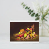 Carte Postale cornucopie fruitée et gourde (Debout devant)