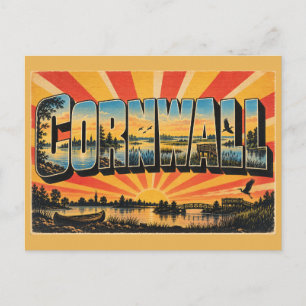 Carte Postale Cornwall Î.-P.-É. Sentiers de marais riverain Art