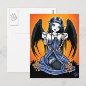 Carte postale "Corona" Gothique Cristal Angel Art (Devant / Derrière)