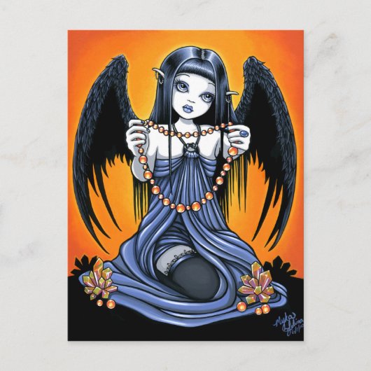 Carte postale "Corona" Gothique Cristal Angel Art (Devant)