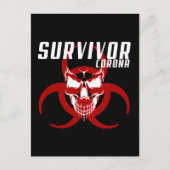 Carte Postale Corona Survivor (Devant)