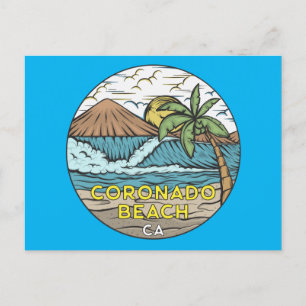 Carte Postale Coronado Beach Californie Vintage