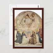 Carte Postale Coronation De La Vierge Par Fra Angelico (Devant / Derrière)