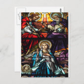 Carte Postale Coronation de Virgin Mary Stained Glass (Devant / Derrière)