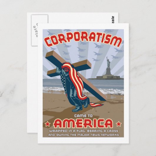 Carte Postale Corporatisme (Devant / Derrière)