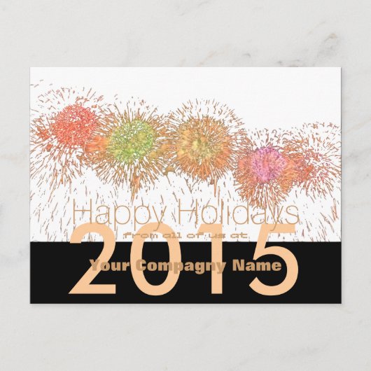 Carte postale corporative 2019 happy Holidays Cust (Devant)