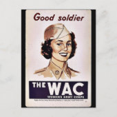 Carte Postale Corps d'armée Wac Womens (Devant)