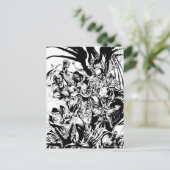 Carte Postale Corps de Lanterne Noire - Noir et Blanc (Debout devant)