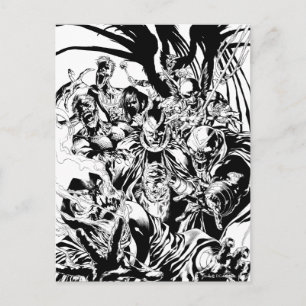 Carte Postale Corps de Lanterne Noire - Noir et Blanc