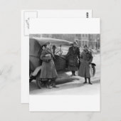 Carte Postale Corps de radio féminin : 1919 (Devant / Derrière)