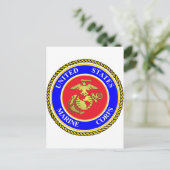 Carte Postale Corps des Marines des États-Unis (Debout devant)