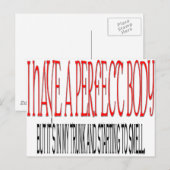 Carte Postale Corps parfait (Devant / Derrière)