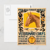 Carte Postale Corps vétérinaire (Devant / Derrière)