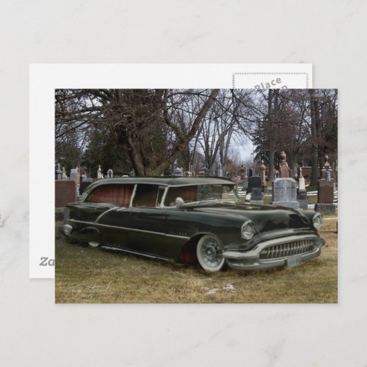 Carte Postale corpulence noire (Devant / Derrière)