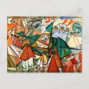 Carte Postale Corpus Christi Procession -Amadeo de Souza-Cardoso