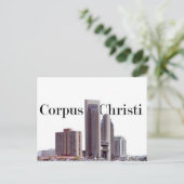 Carte Postale Corpus Christi Skyline avec Corpus Christi dans le (Debout devant)