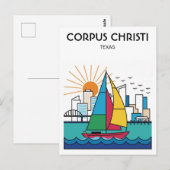 Carte Postale Corpus Christi Texas (Devant / Derrière)