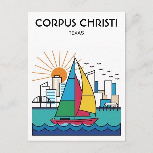 Carte Postale Corpus Christi Texas (Devant)