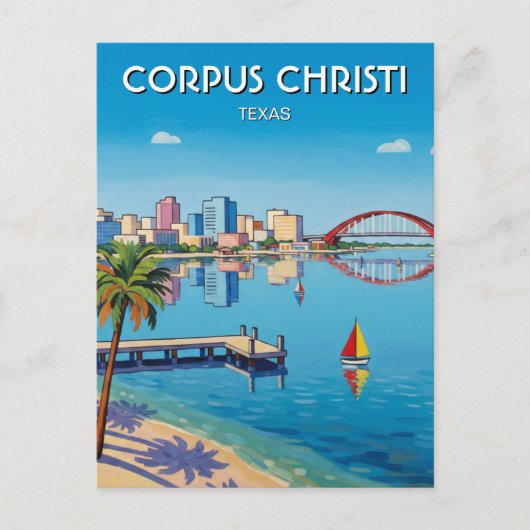 Carte Postale Corpus Christi Texas (Devant)
