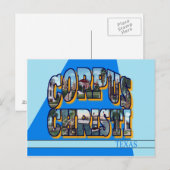 Carte postale Corpus Christi Texas Grande Lettre (Devant / Derrière)