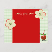 Carte Postale Correctif de ma recette de cerise (Dos)