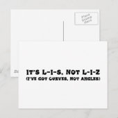Carte Postale Correction de l'orthographe de Lis (Devant / Derrière)