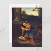 Carte Postale Correggio- Adoration de l'enfant (Devant / Derrière)