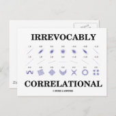Carte Postale Correlationnel irrévocable (Statistiques de corrél (Devant / Derrière)