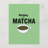 Carte Postale Correspondance Avec Thé Vert Matcha (Devant)
