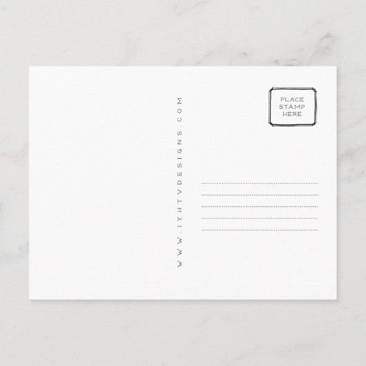 Carte Postale Correspondance parfaite | Cute Hérisson & Cactus L (Dos)