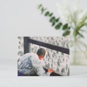 Carte Postale Correspondant étranger 1987 (Debout devant)