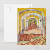 Carte Postale Corridor dans l'asile (par Vincent van Gogh) (Devant / Derrière)