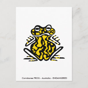 Carte Postale Corroboree FROG - Nature - Conservation -Amphibien