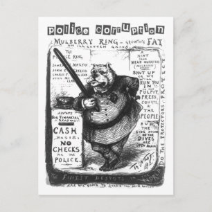 Carte Postale Corruption policière - Les protecteurs protègent-i