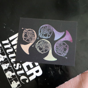 Carte Postale Cors de chasse Art conceptions mignonnes de cor d'