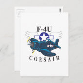 Carte Postale corsaire f4u (Devant / Derrière)