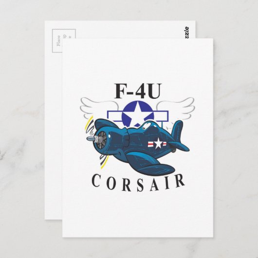 Carte Postale corsaire f4u (Devant / Derrière)