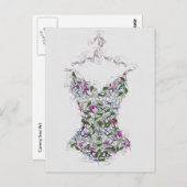 Carte Postale Corset sur cintre (Devant / Derrière)