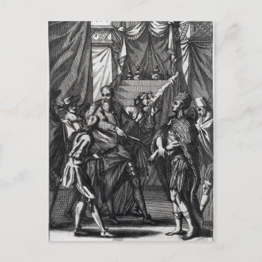 Carte Postale Cortes et Montezuma (Devant)