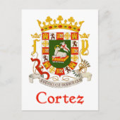 Carte Postale Cortez Shield de Porto Rico (Devant)