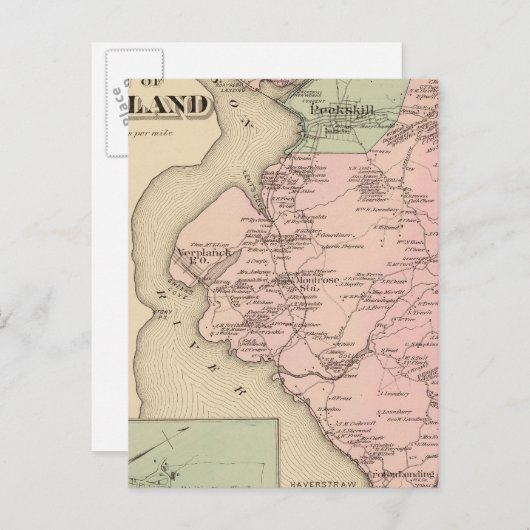 Carte Postale Cortland, Croton Landing, New York (Devant / Derrière)