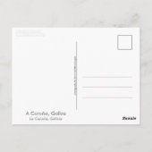 Carte Postale Coruna, Galice (Espagne) (Dos)