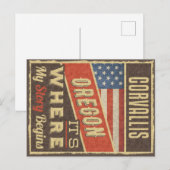 Carte Postale Corvallis Oregon (Devant / Derrière)