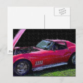 Carte Postale corvette (Devant / Derrière)