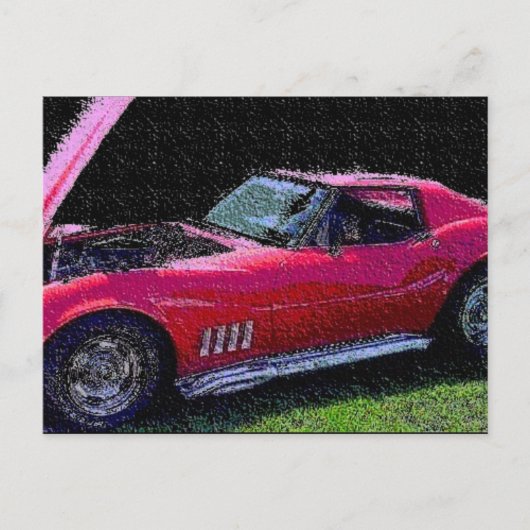 Carte Postale corvette (Devant)